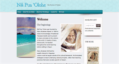 Desktop Screenshot of napuaolohe.com